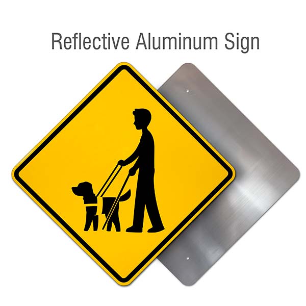 Blind Pedestrian Symbol Sign
