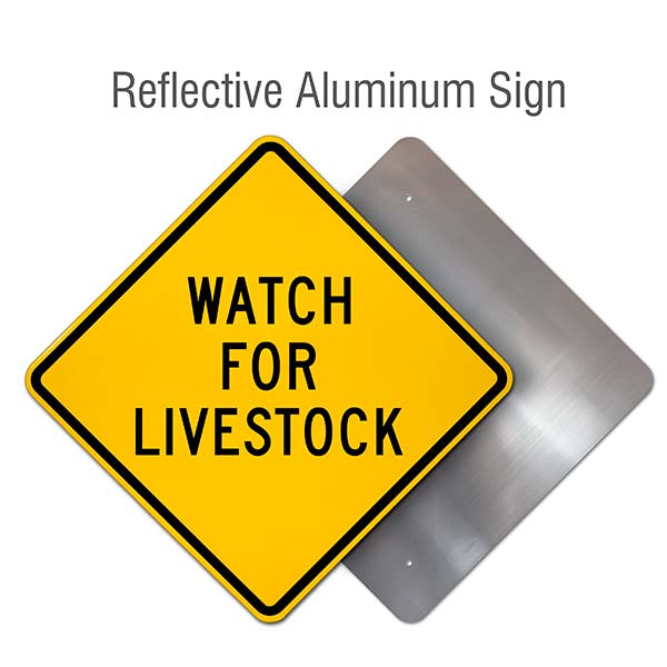 Watch For Livestock Sign