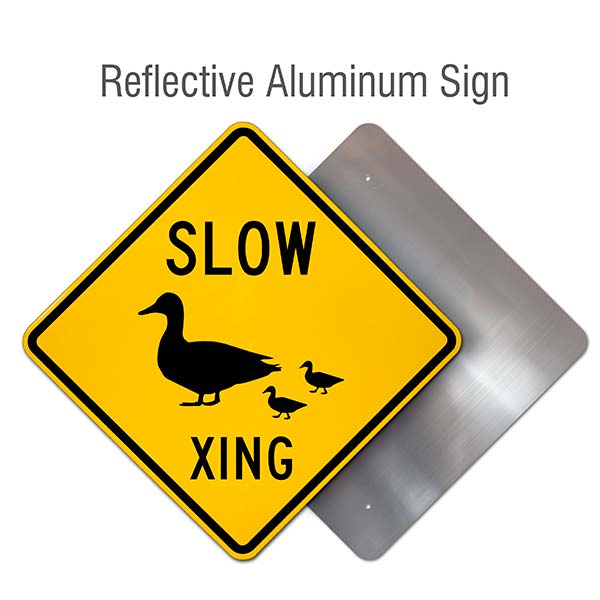 Slow Ducks Crossing Sign