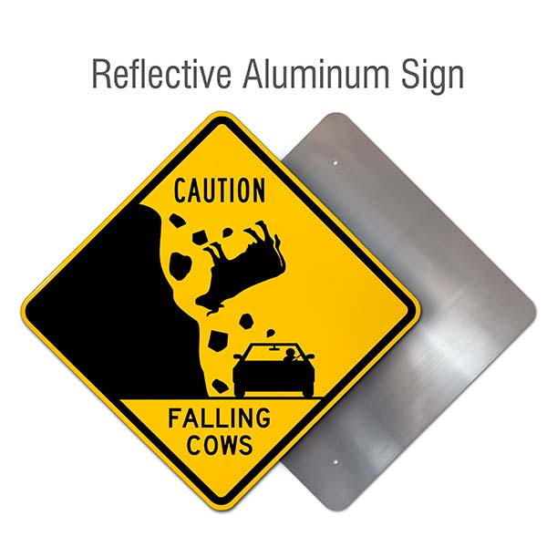 Falling Cows Sign