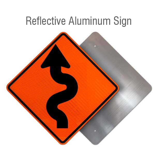Left Winding Road Sign