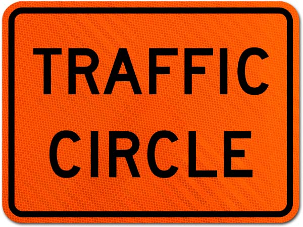 Traffic Circle Sign