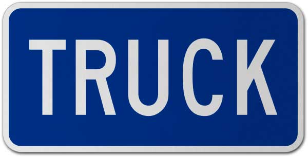 Truck Route Marker Sign