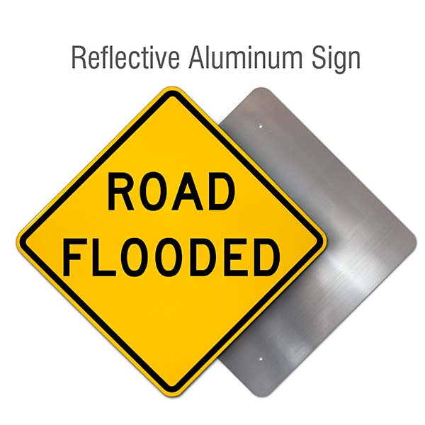 Road Flooded Sign