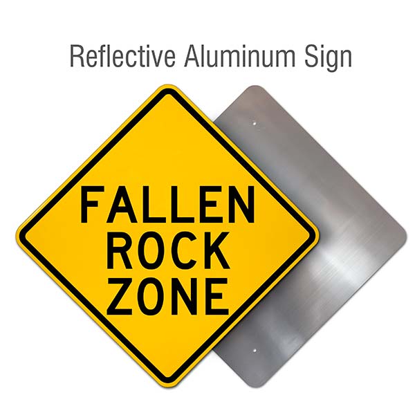 Fallen Rock Zone Sign