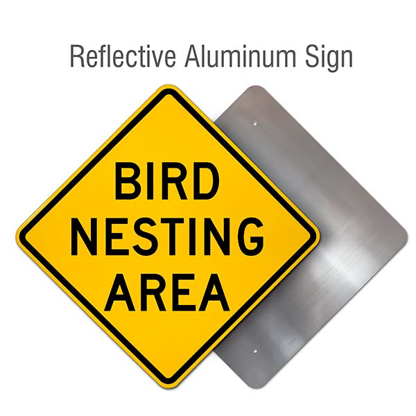 Bird Nesting Area Sign