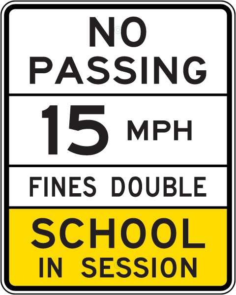 Arizona Reduced Speed School Zone Sign
