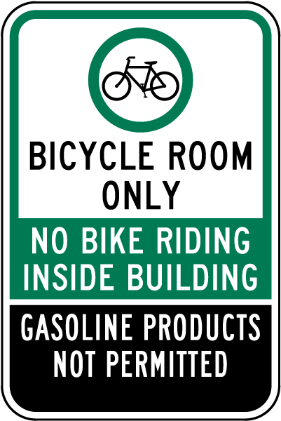 Bicycle Room Only Sign