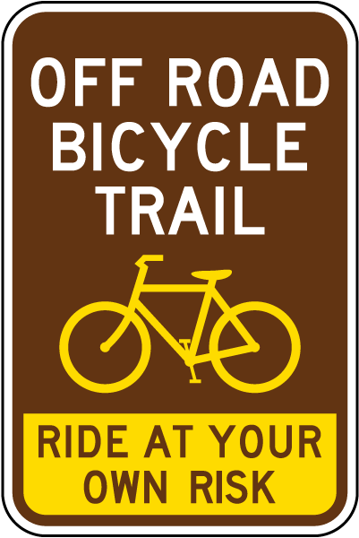 Off Road Bicycle Trail Sign