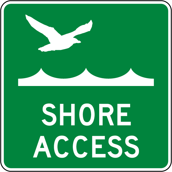 Shore Access Sign