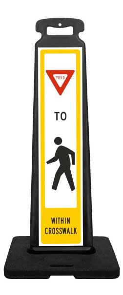 Yield to Pedestrian Vertical Panel