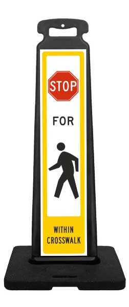 Stop for Pedestrian Vertical Panel