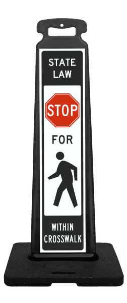 Stop for Pedestrian Vertical Panel