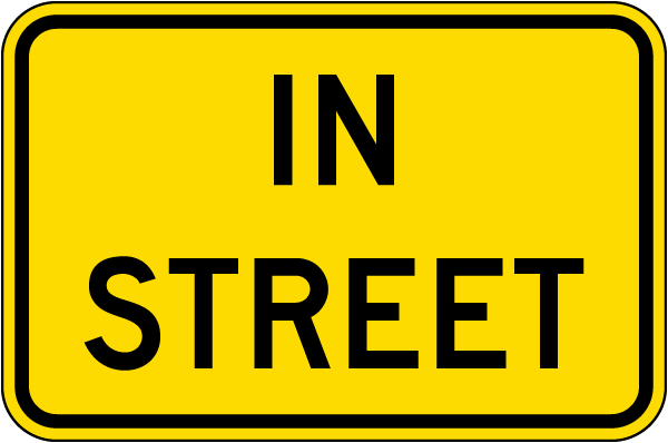 In Street Sign