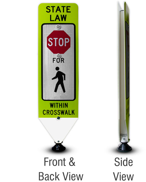 Replacement Stop For Pedestrians Panel