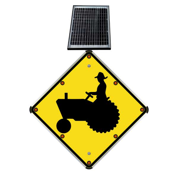 LED Solar Farm Vehicle Sign