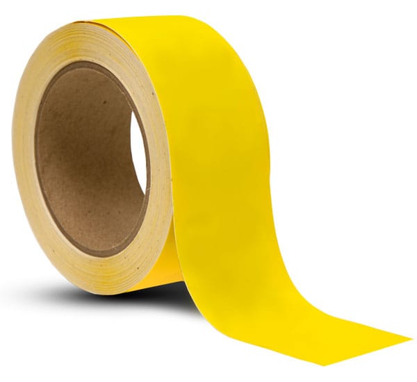 Yellow Vinyl Floor Marking Tape
