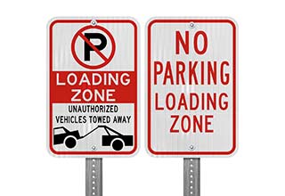 Loading Zone Signs