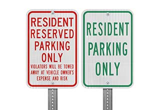 Resident Parking Signs