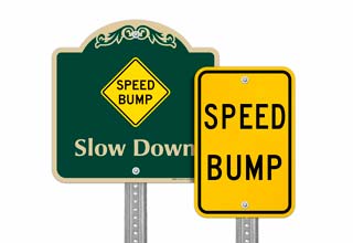 Speed Bump Signs