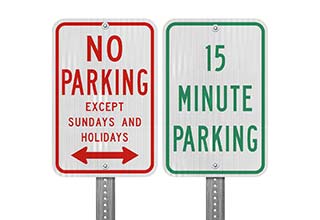 Time Limited Parking Signs