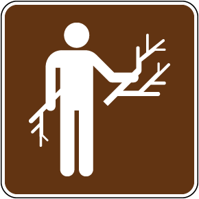 Wood Gathering Sign