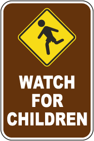 Watch For Children Sign