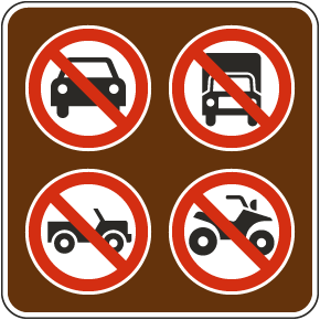 No Vehicles Sign