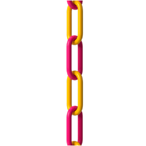 500 ft. Yellow and Magenta Plastic Chain
