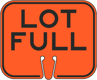 Lot Full Cone Sign