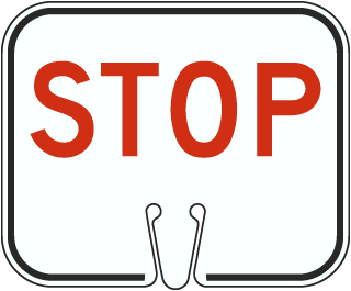 Stop Cone Sign