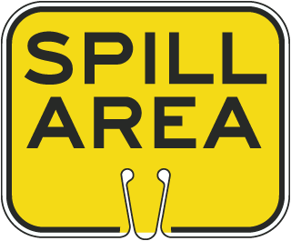 Spill Area Cone Sign