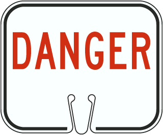 Danger Cone Sign