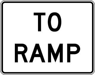 To Ramp Sign