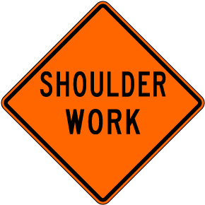Shoulder Work Sign