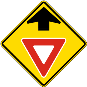 Yield Ahead Sign