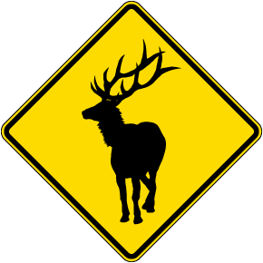 Elk Symbol Sign