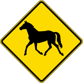 Wild Horse Symbol Sign