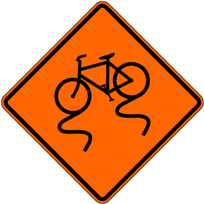Bicycle Surface Condition Sign