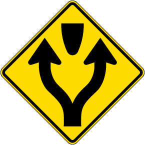 Pass Left or Right Sign