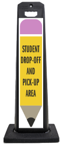 Student Drop-Off and Pick-Up Vertical Panel