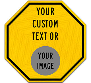 Custom Yellow Octagon