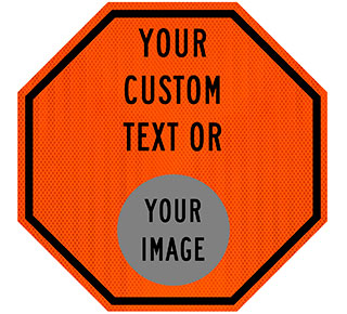 Custom Orange Octagon