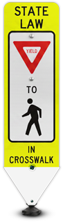 Replacement Yield To Pedestrians Panel