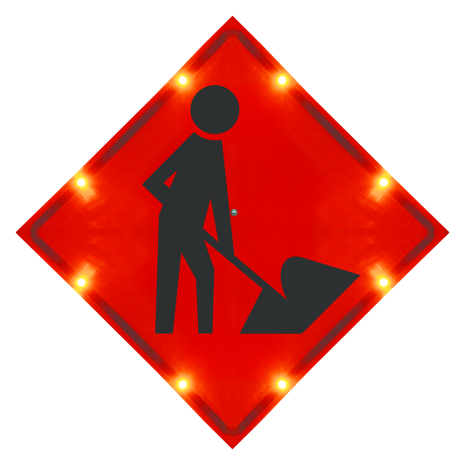 Workers Ahead LED Roll-Up Sign