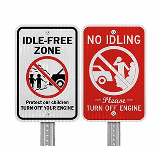 Turn Off Engine Signs