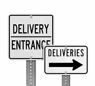 Truck Delivery Signs