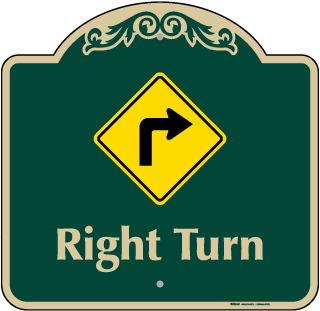 Right Turn Sign