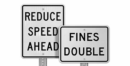 Construction Speed Limit Signs