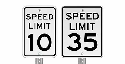 Speed Control Signs